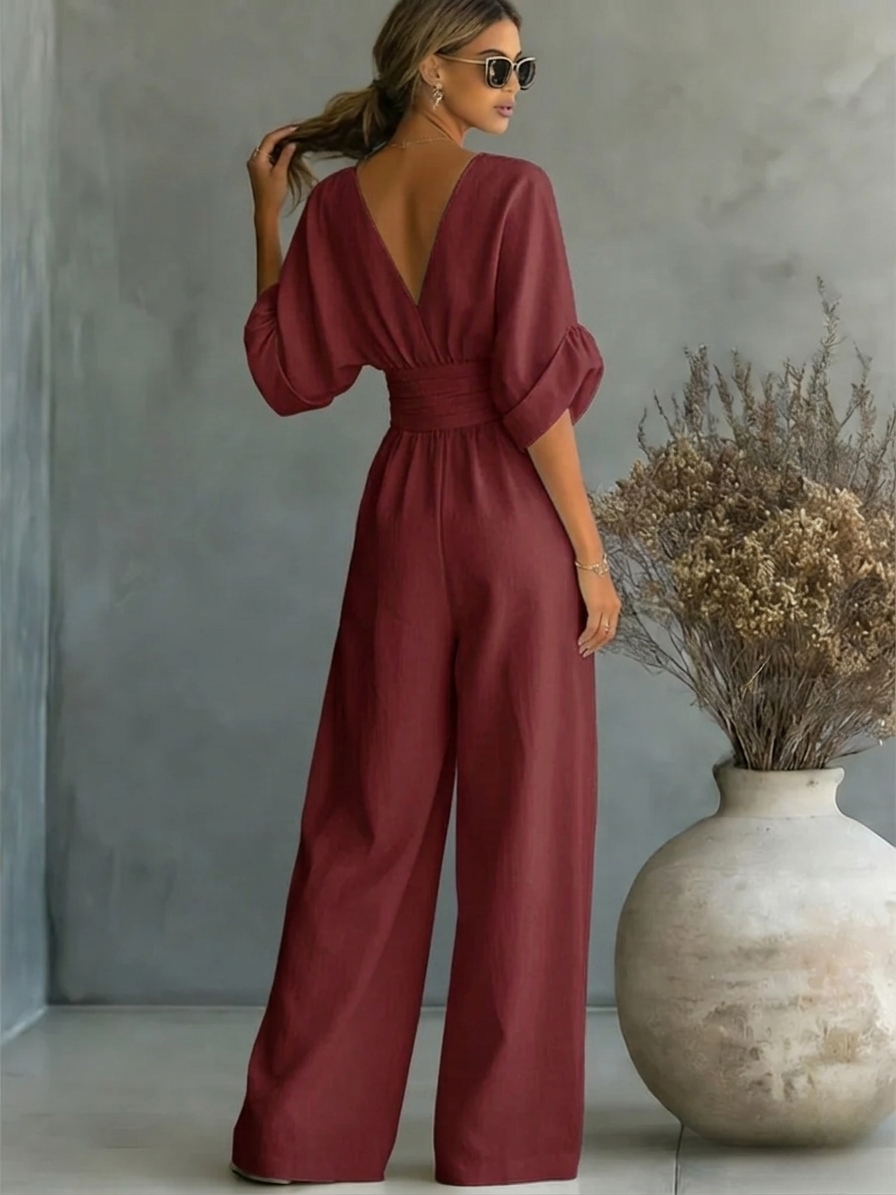 Nokwezisa | Essential V-Neck Jumpsuit