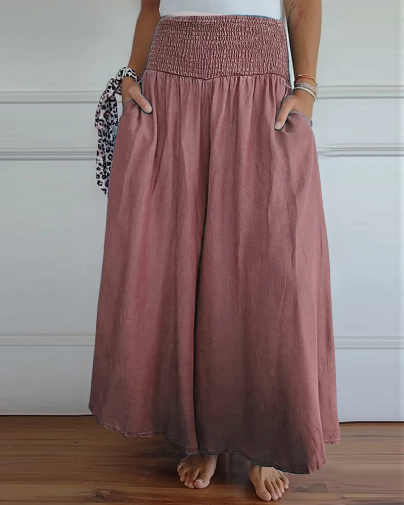 Delphine | Flowing Wide-Leg Trousers