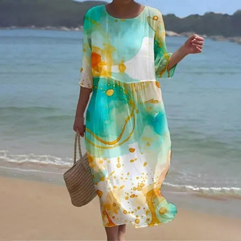 Pénélope | Elegant Floral Dress