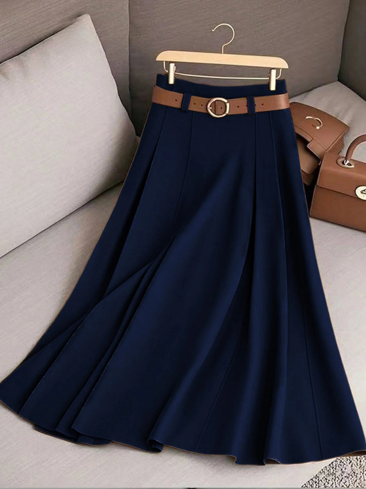 Juliette | High Waist A-Line Skirt