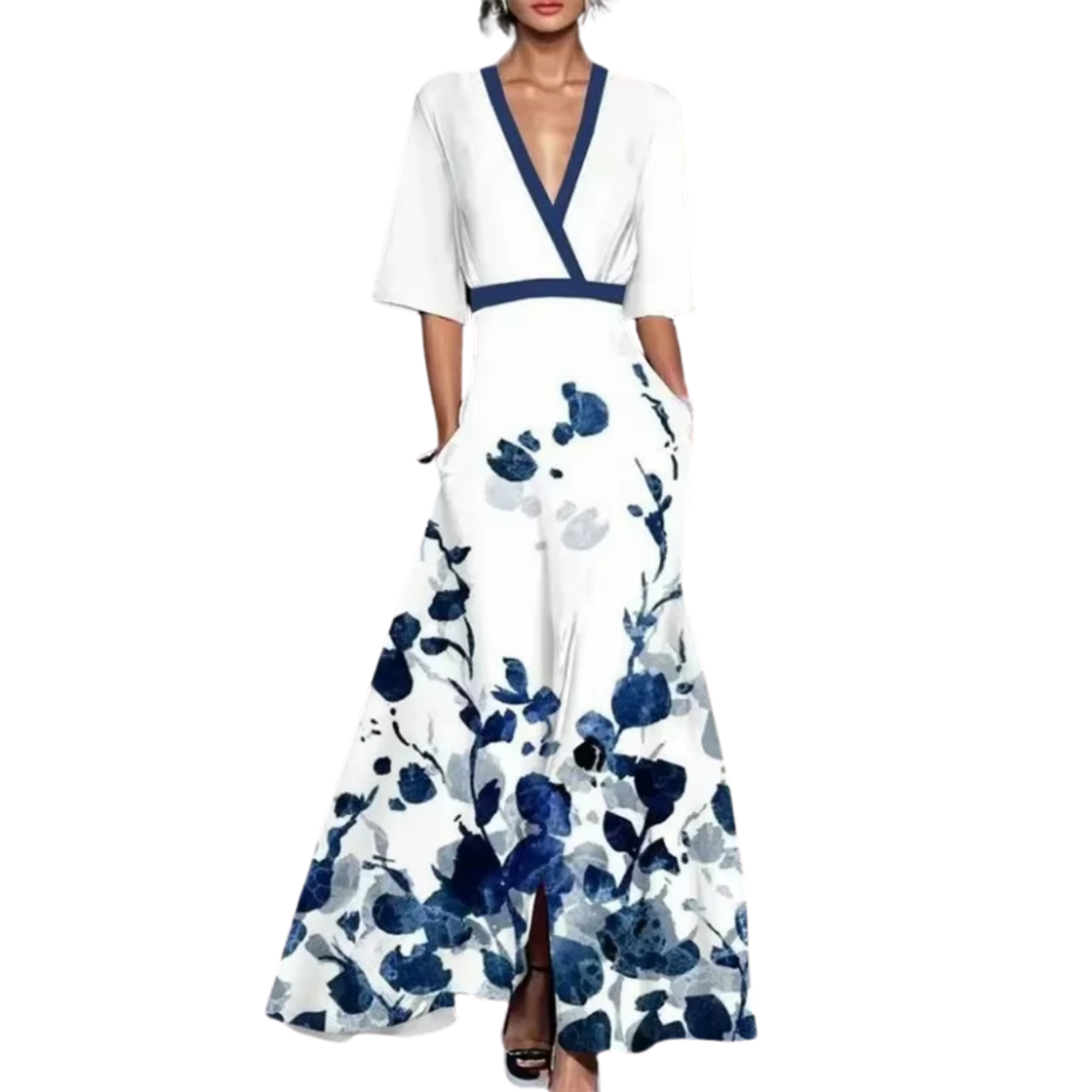 Sofia | Floral V-Neck Spring Dress