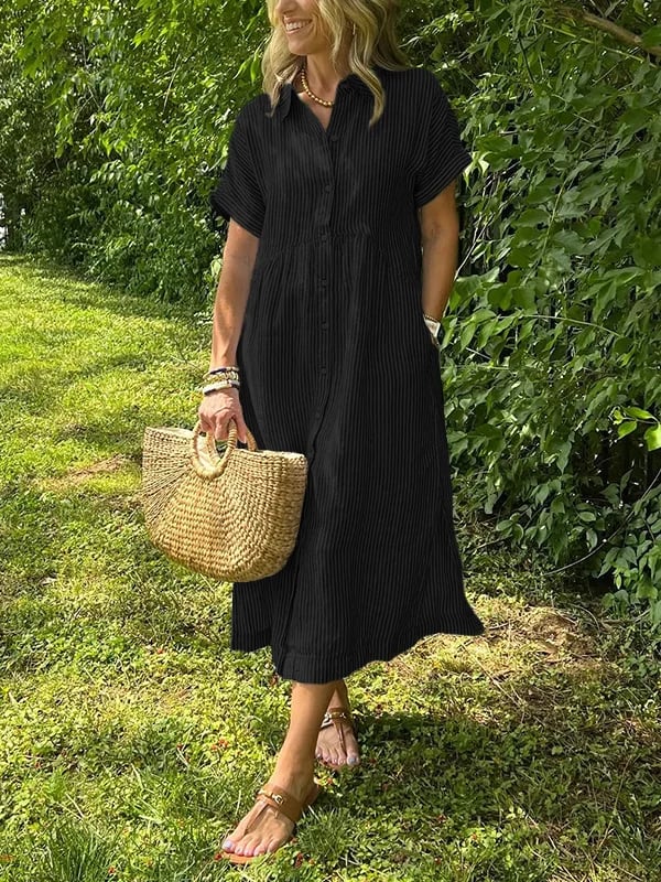 Valentina | Flowing Cotton Maxi Dress