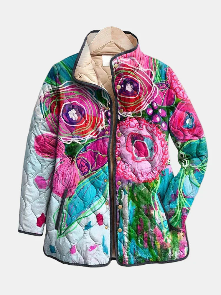Élise | Floral Printed Lightweight Jacket