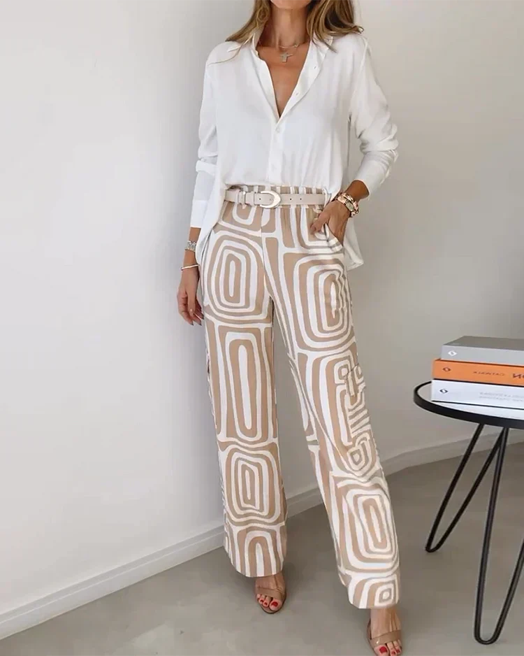 Colette | Relaxed Geometric Print Co-ord