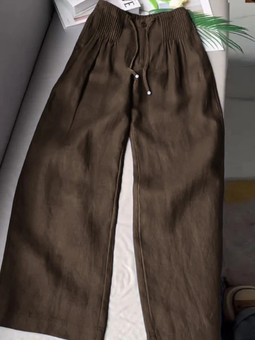 Annabelle | Wide-Leg Cotton Linen Pants