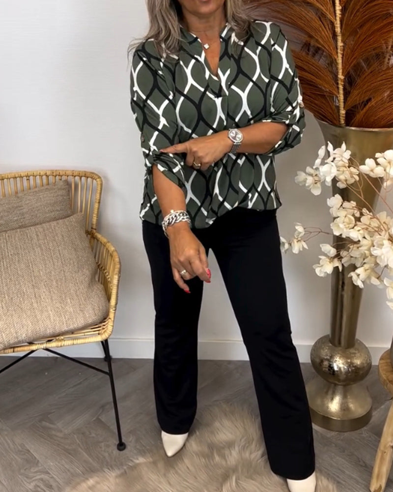 Gerda | Flattering Everyday Graphic Blouse