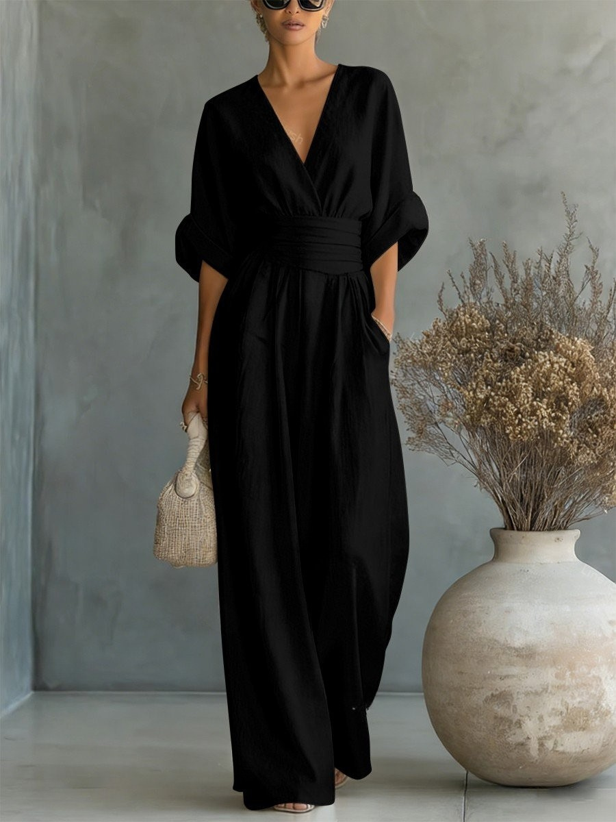 Nokwezisa | Essential V-Neck Jumpsuit