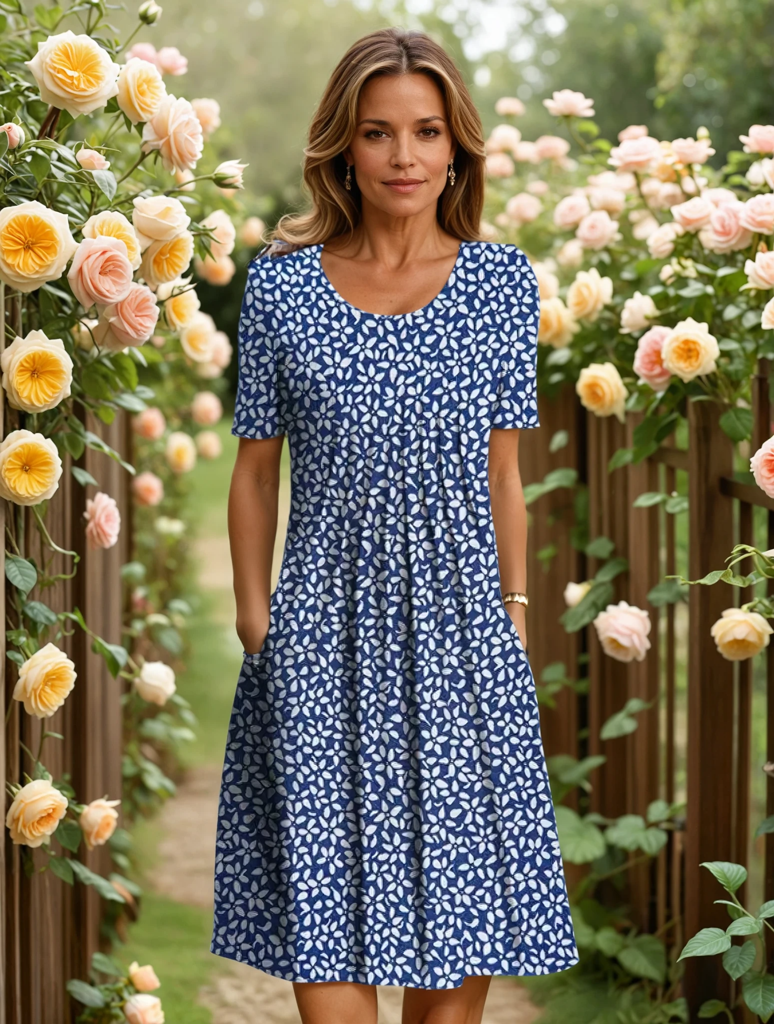 Ilse | Floral Flowy Dress with Pockets