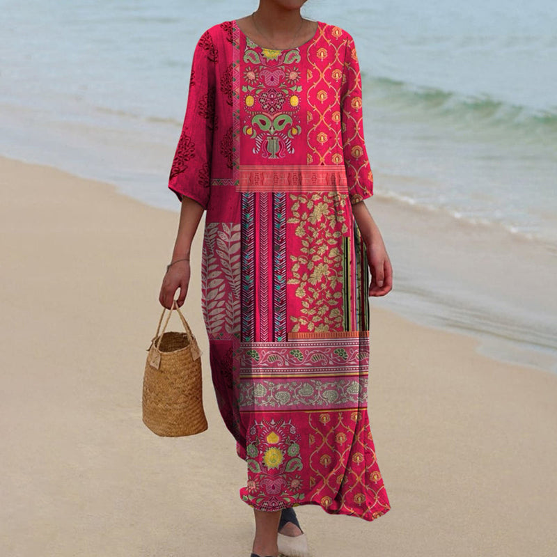 Zara | Flowy Ethnic Maxi Dress