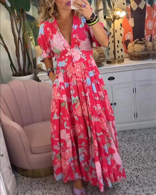 Clarisse | Romantic Floral Maxi Dress