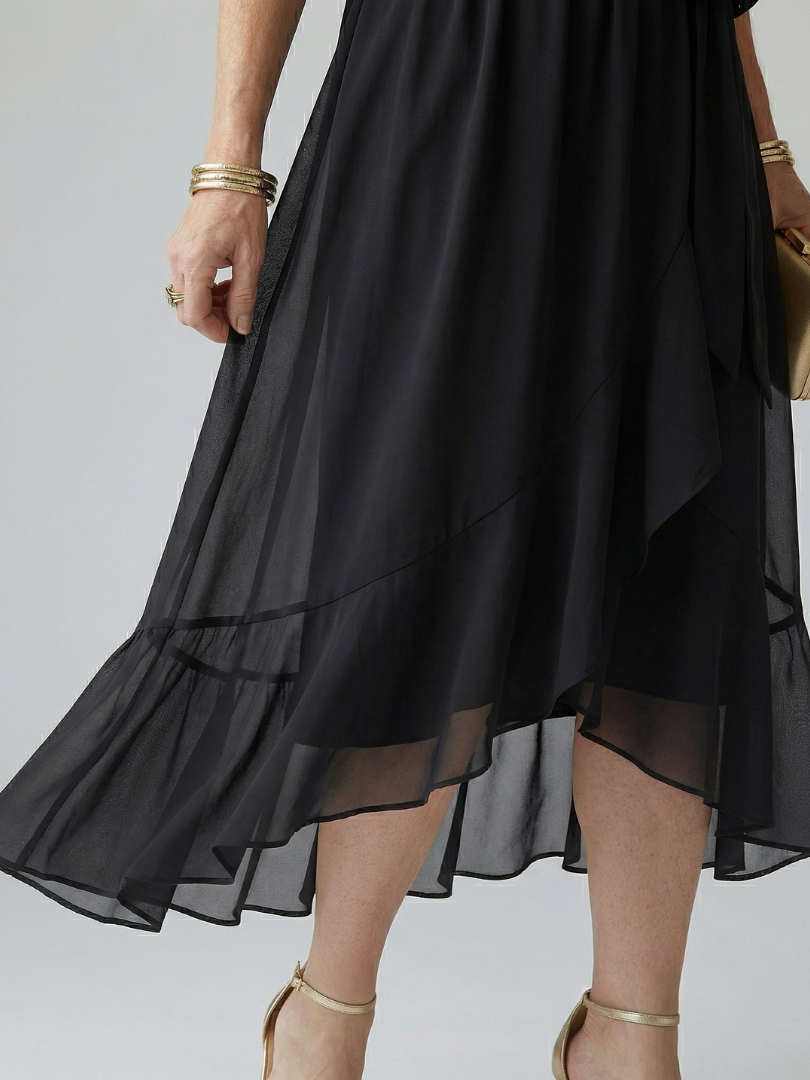 Océane | Light Drape Midi Dress