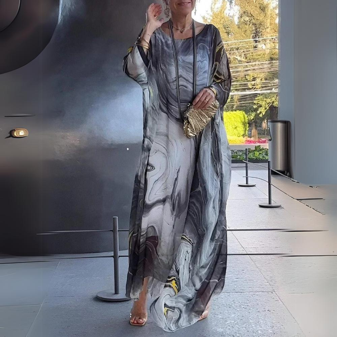 Elena | Silk Chiffon Dress
