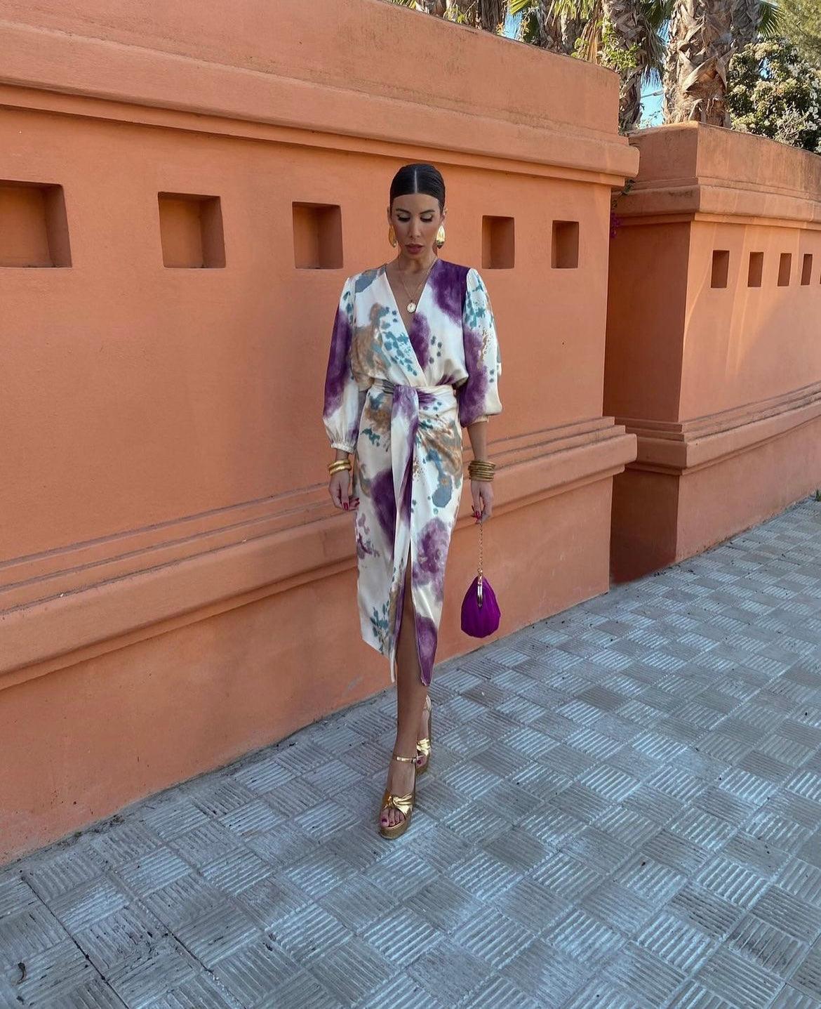 Valentina | Crossover V-Neck Dress