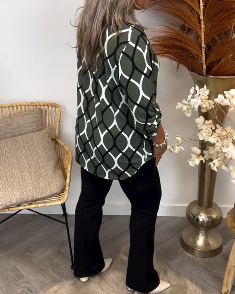 Gerda | Flattering Everyday Graphic Blouse