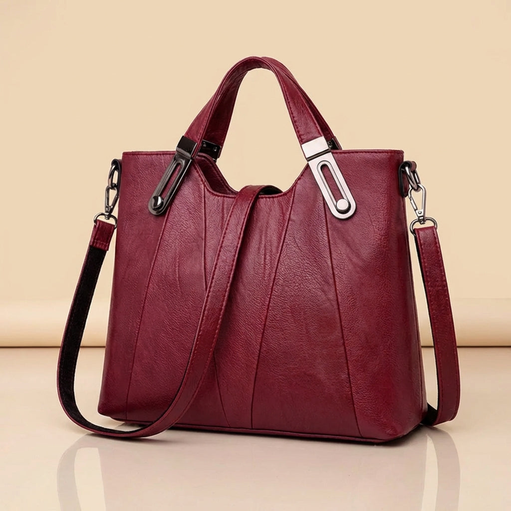 Nomcebo | Pebbled Leather Structured Tote