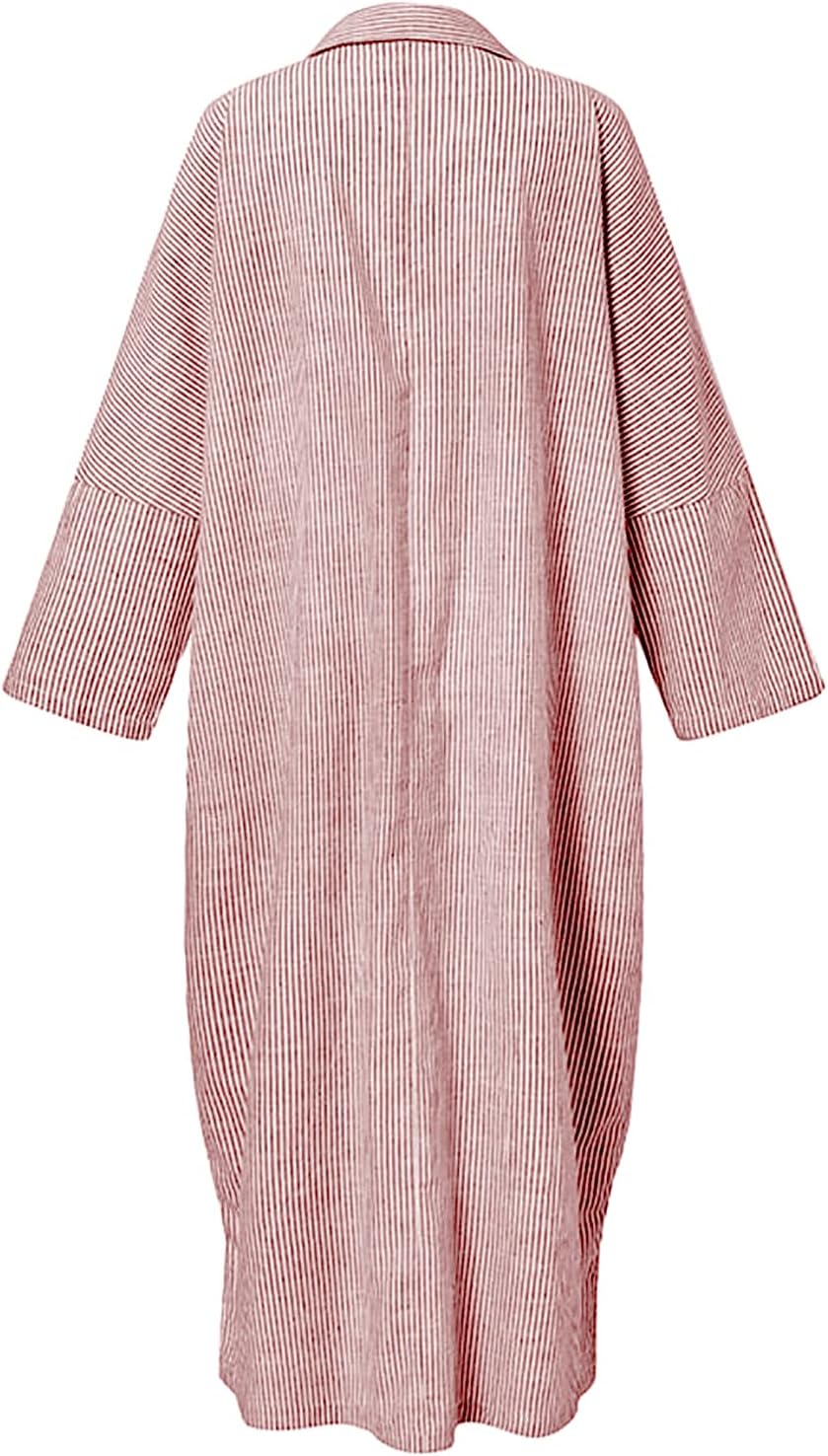 Isabelle | Striped Long Sleeve Shirt Dress