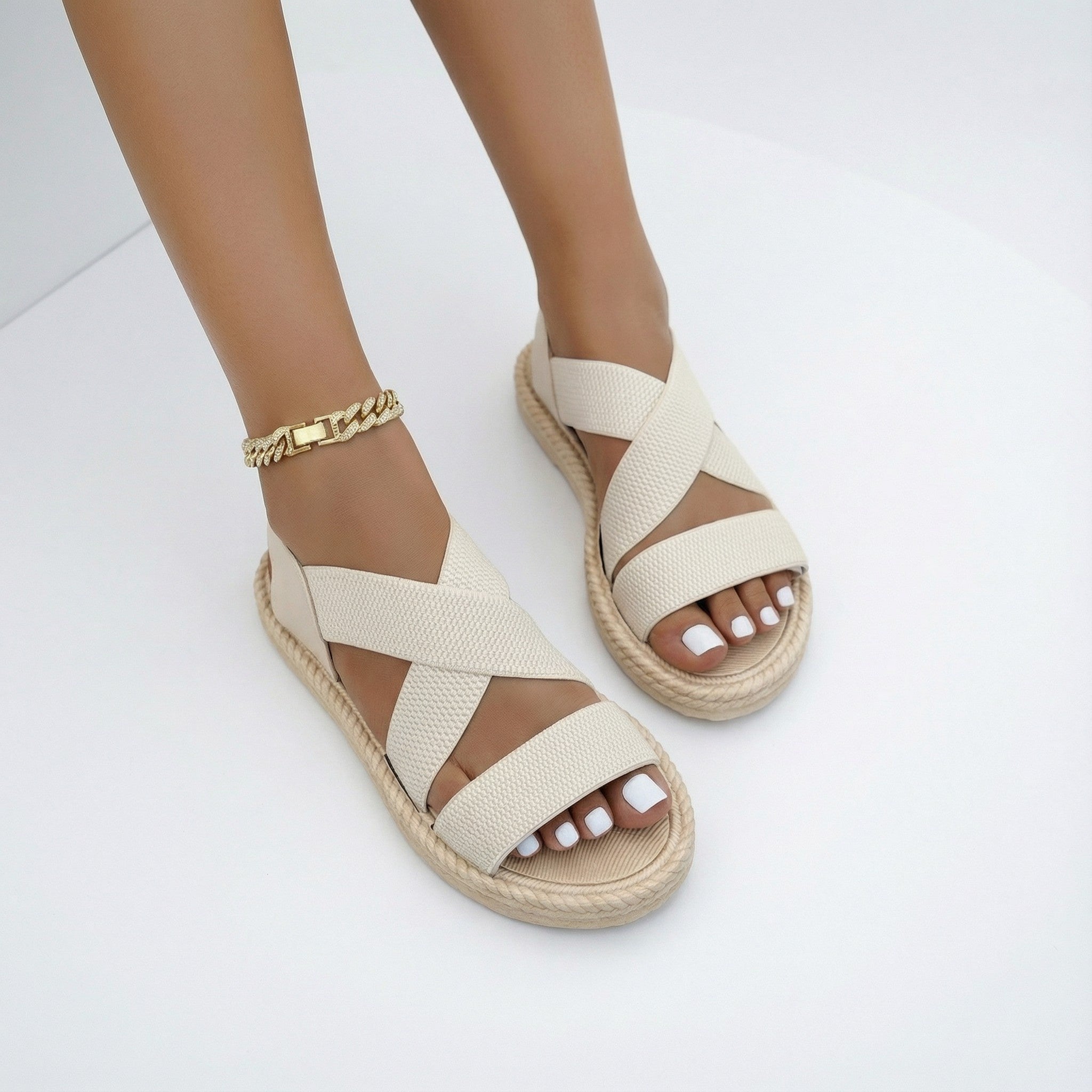 Océane | Crisscross Roman Sandals