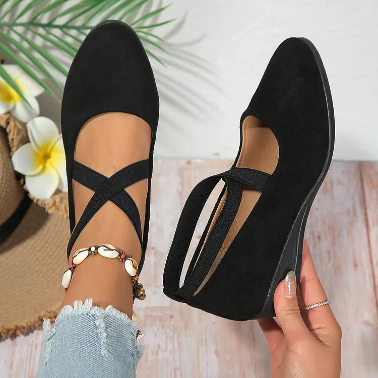 Keneilwe | Faux Suede Orthopedic Wedge Flat