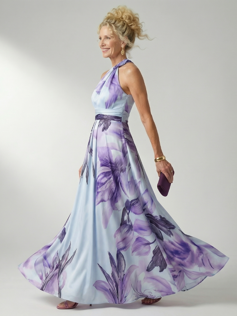 Isabelle | Light Floral Maxi Dress