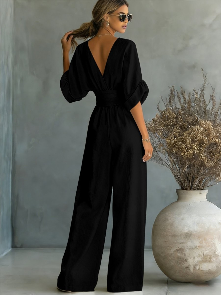 Nokwezisa | Essential V-Neck Jumpsuit