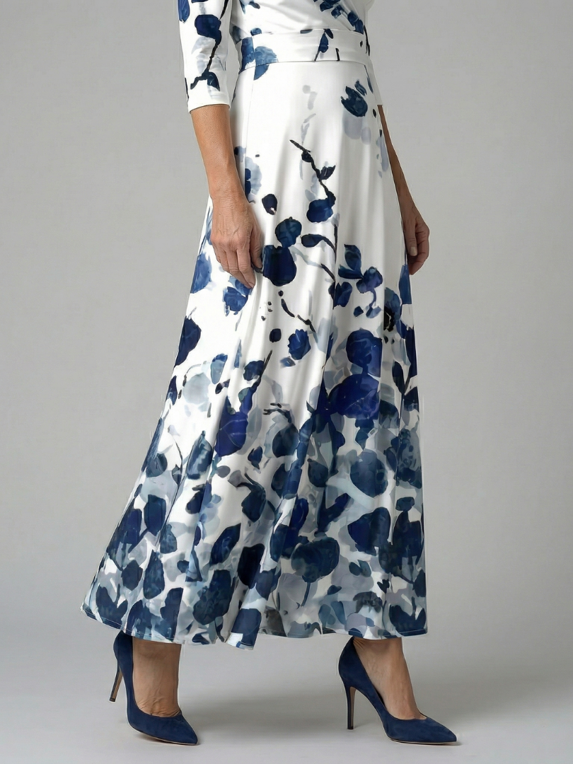 Rosalie | Cross Wrap Midi Dress