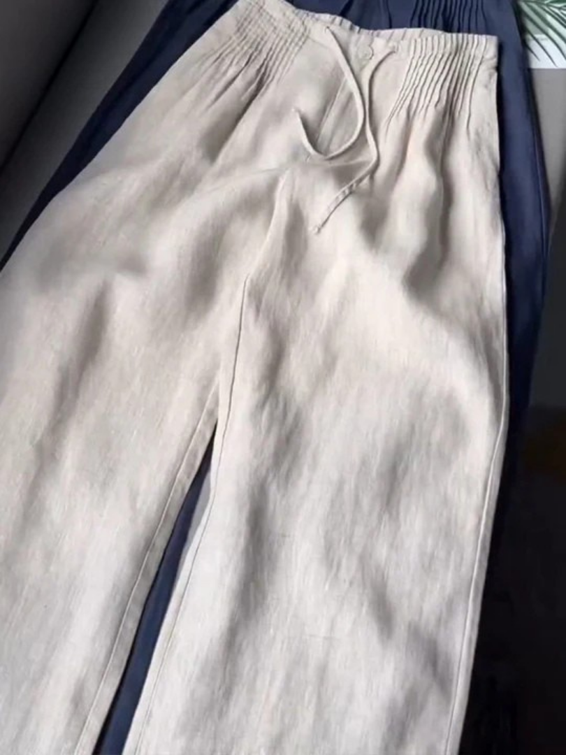 Annabelle | Wide-Leg Cotton Linen Pants