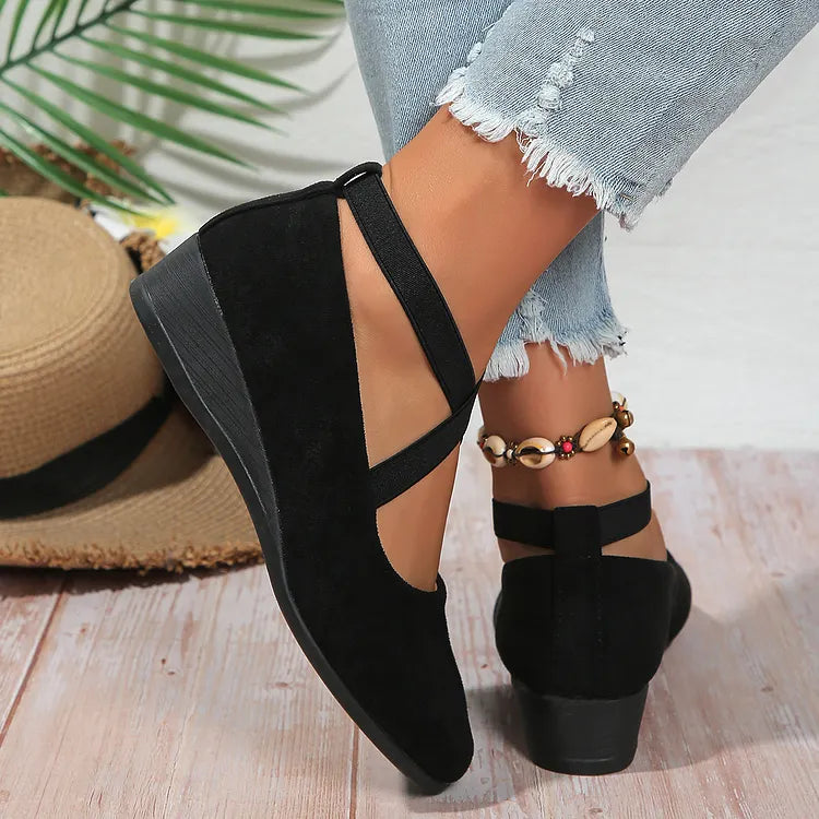 Keneilwe | Faux Suede Orthopedic Wedge Flat