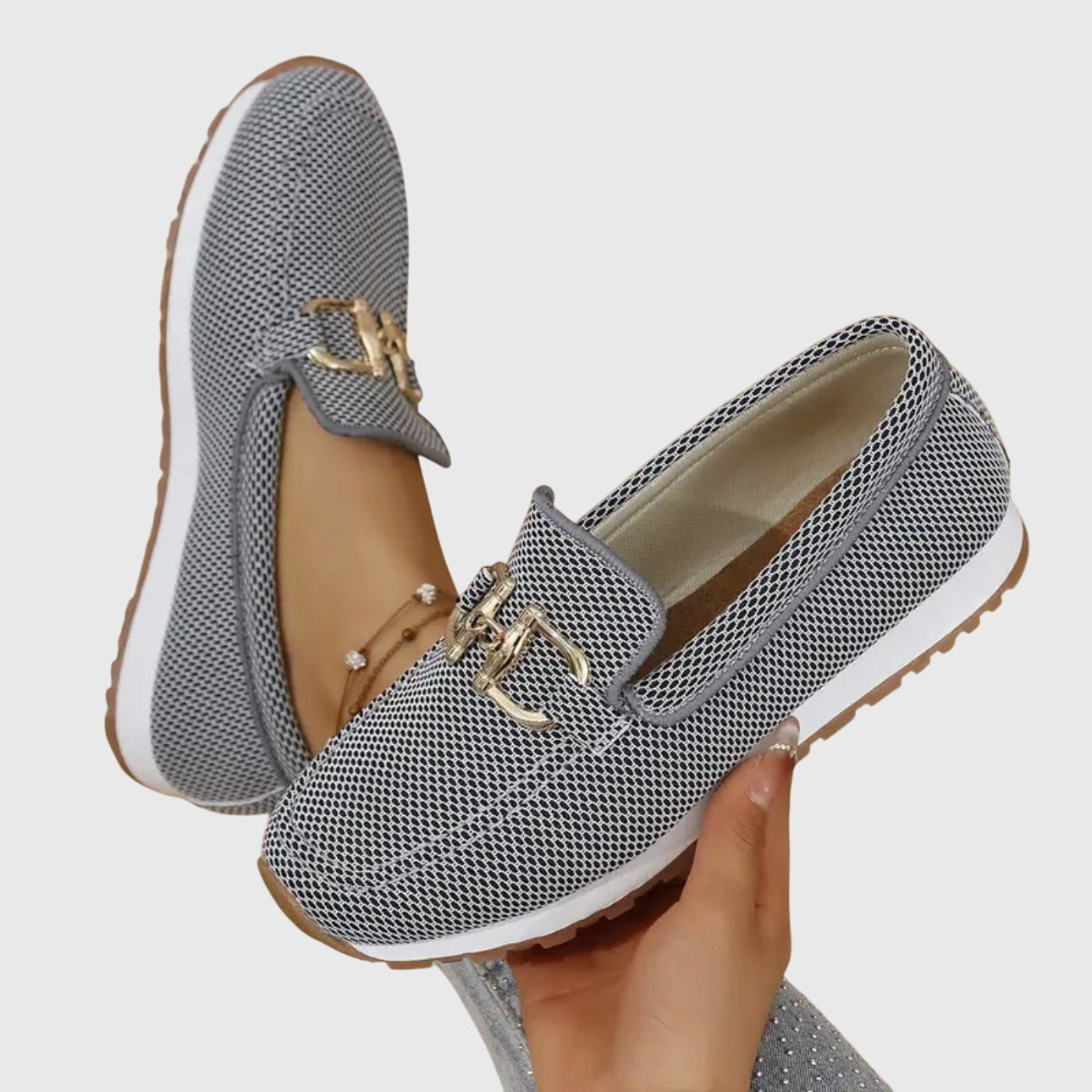Ntombifikile | Orthopedic Loafer-Sneaker Gold Detail