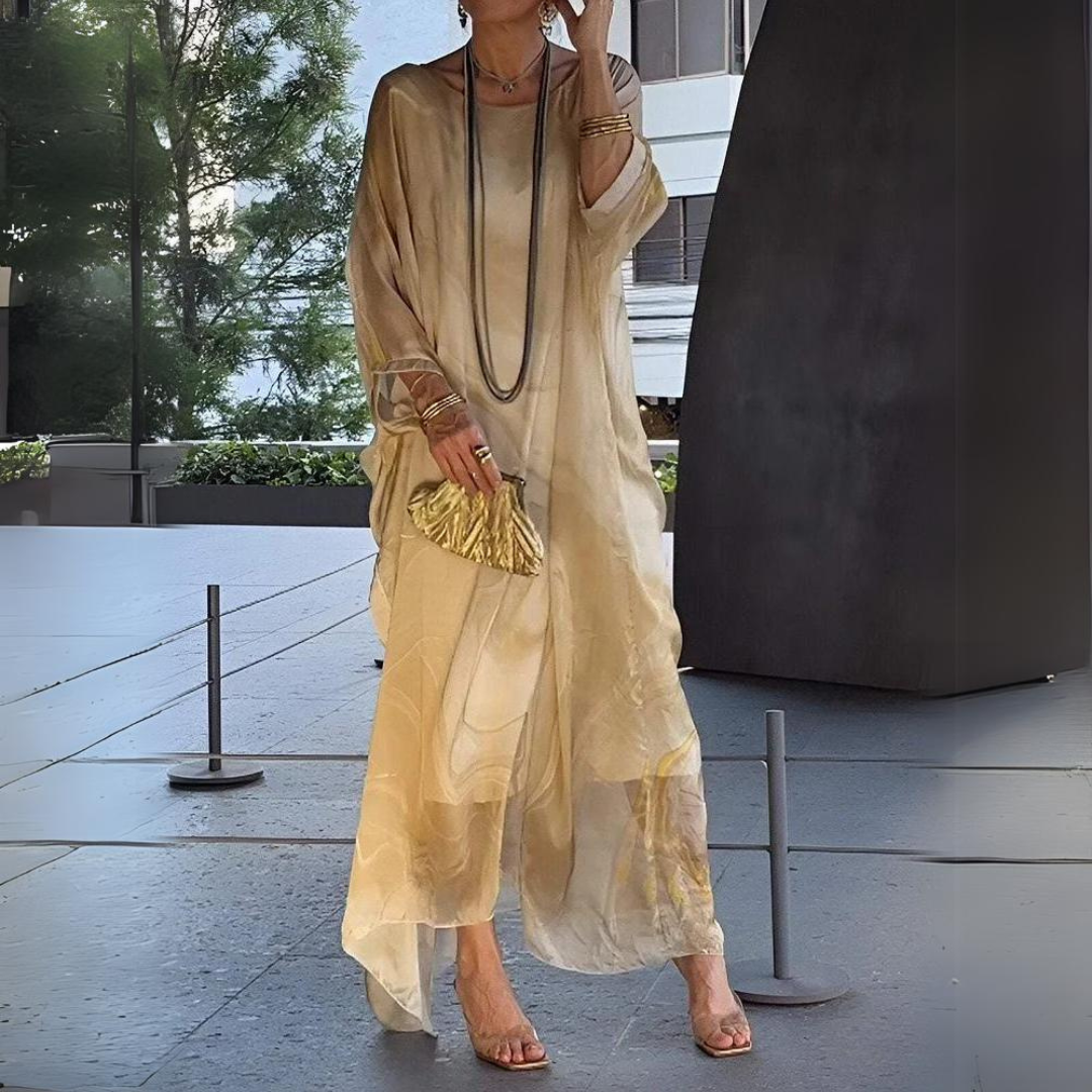Elena | Silk Chiffon Dress