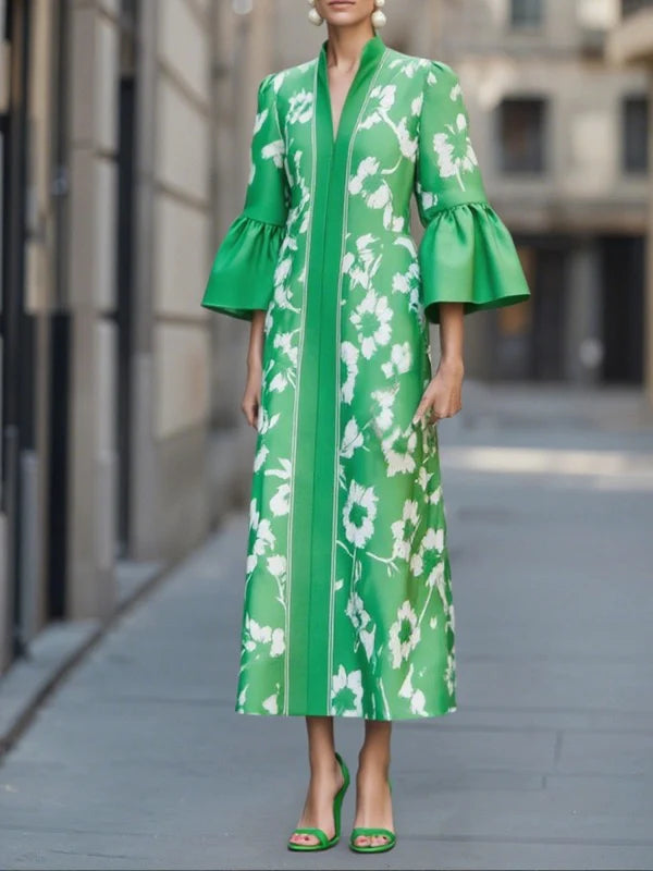 Genevieve | Bohemian Floral Maxi Dress