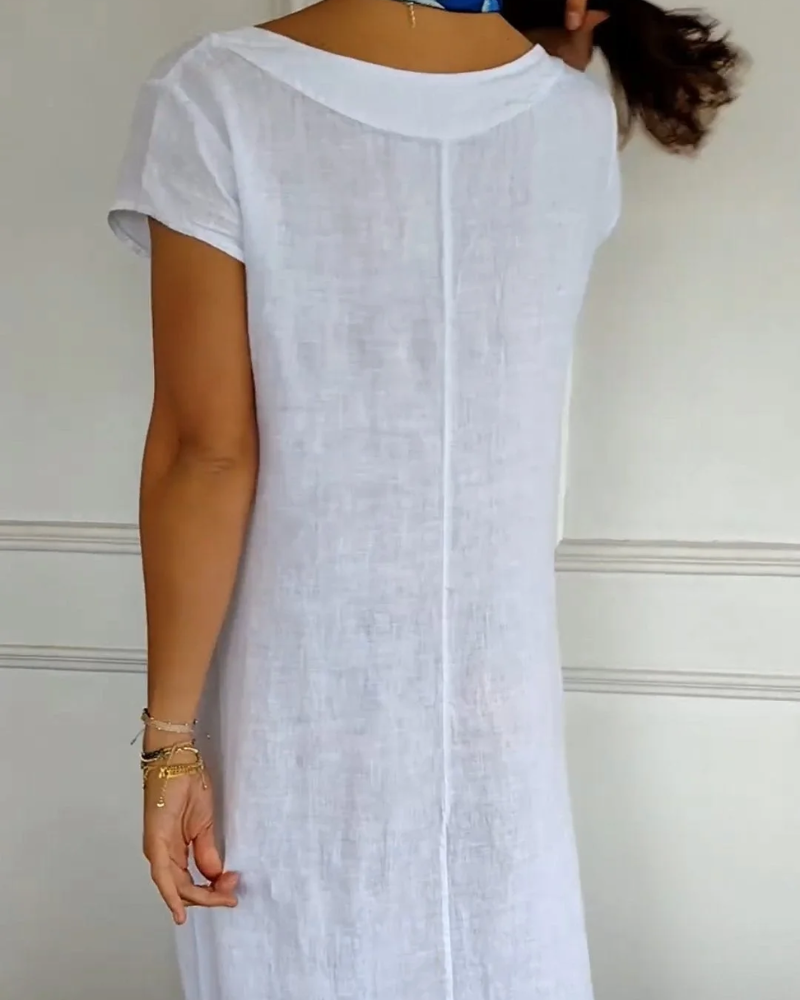 Nina | Relaxed Cotton A-Line Dress