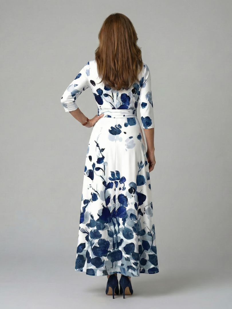 Rosalie | Cross Wrap Midi Dress