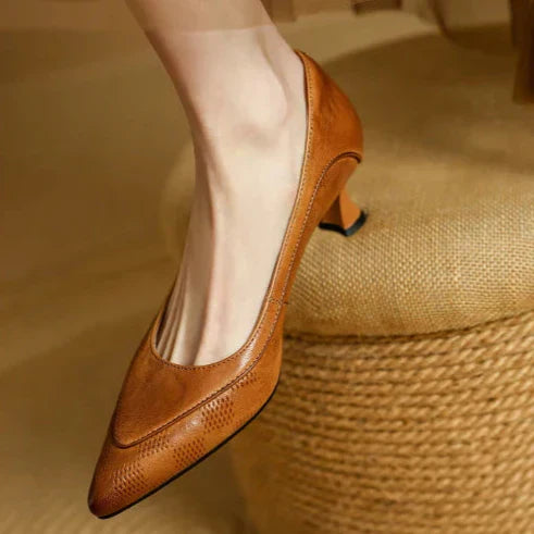 Vivienne | Sculpted Mid-Heel Pumps