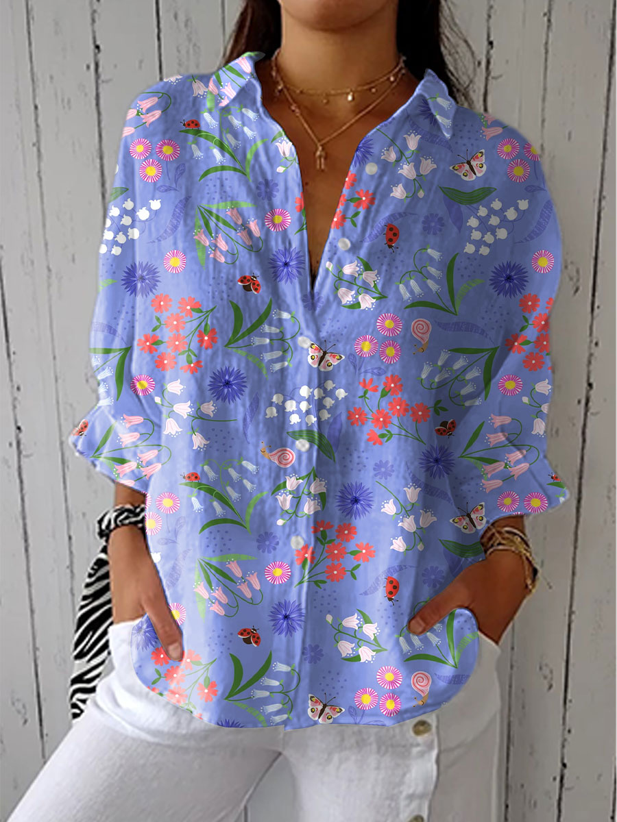 Mmakoena | Floral Nature Print Blouse