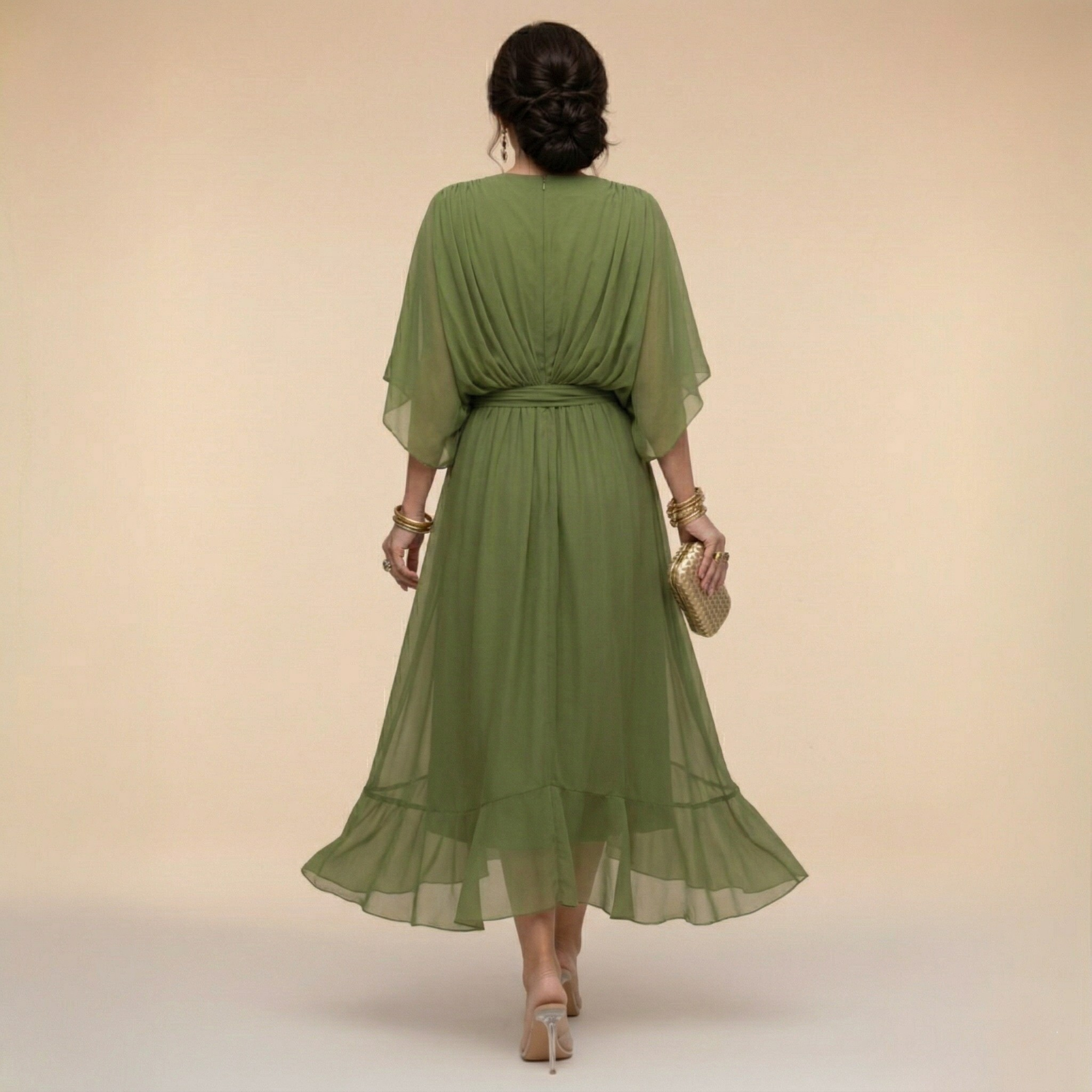Omphile | Elegant V-Neck Maxi Dress