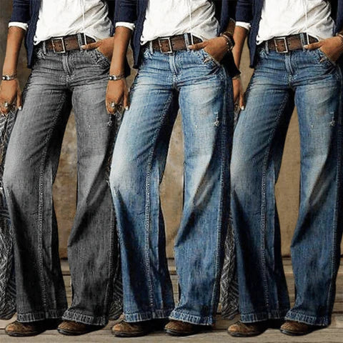 Saskia | Retro High-Rise Wide Leg Jeans