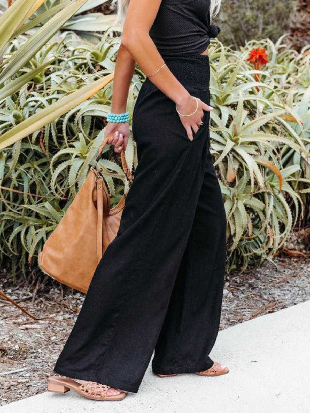 Océane | Wide-Leg Linen Trousers
