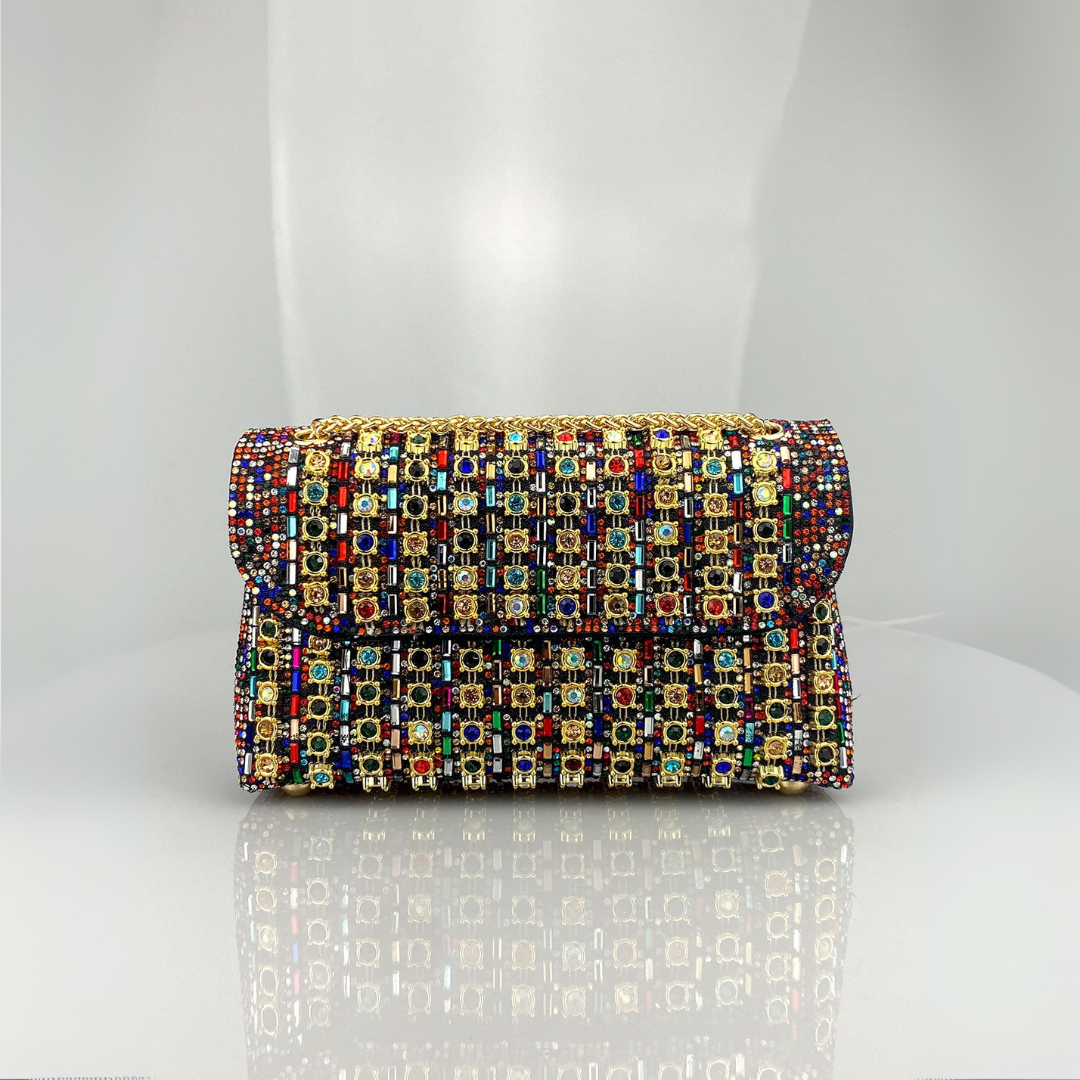 Hleziphi | Crystal Chain Diamond Shoulder Bag
