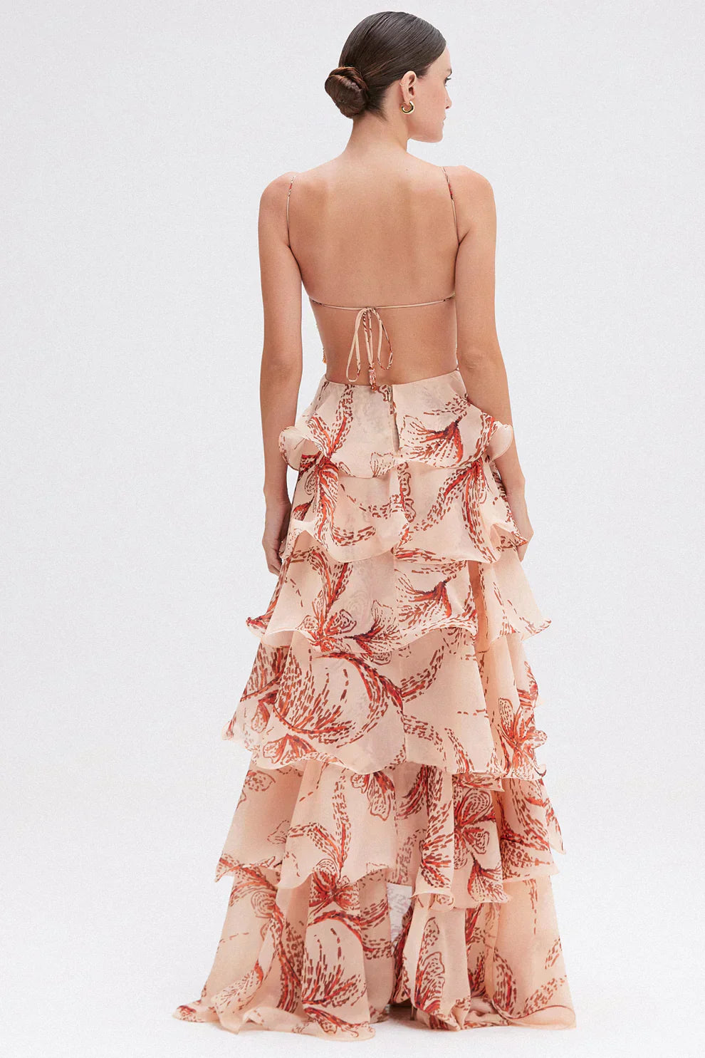 Isla | Ruffled Jewel Neck Dress