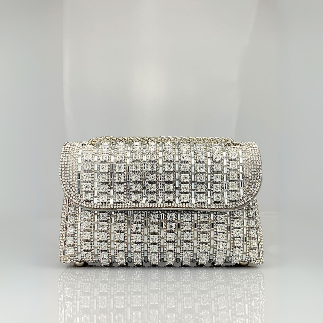 Hleziphi | Crystal Chain Diamond Shoulder Bag