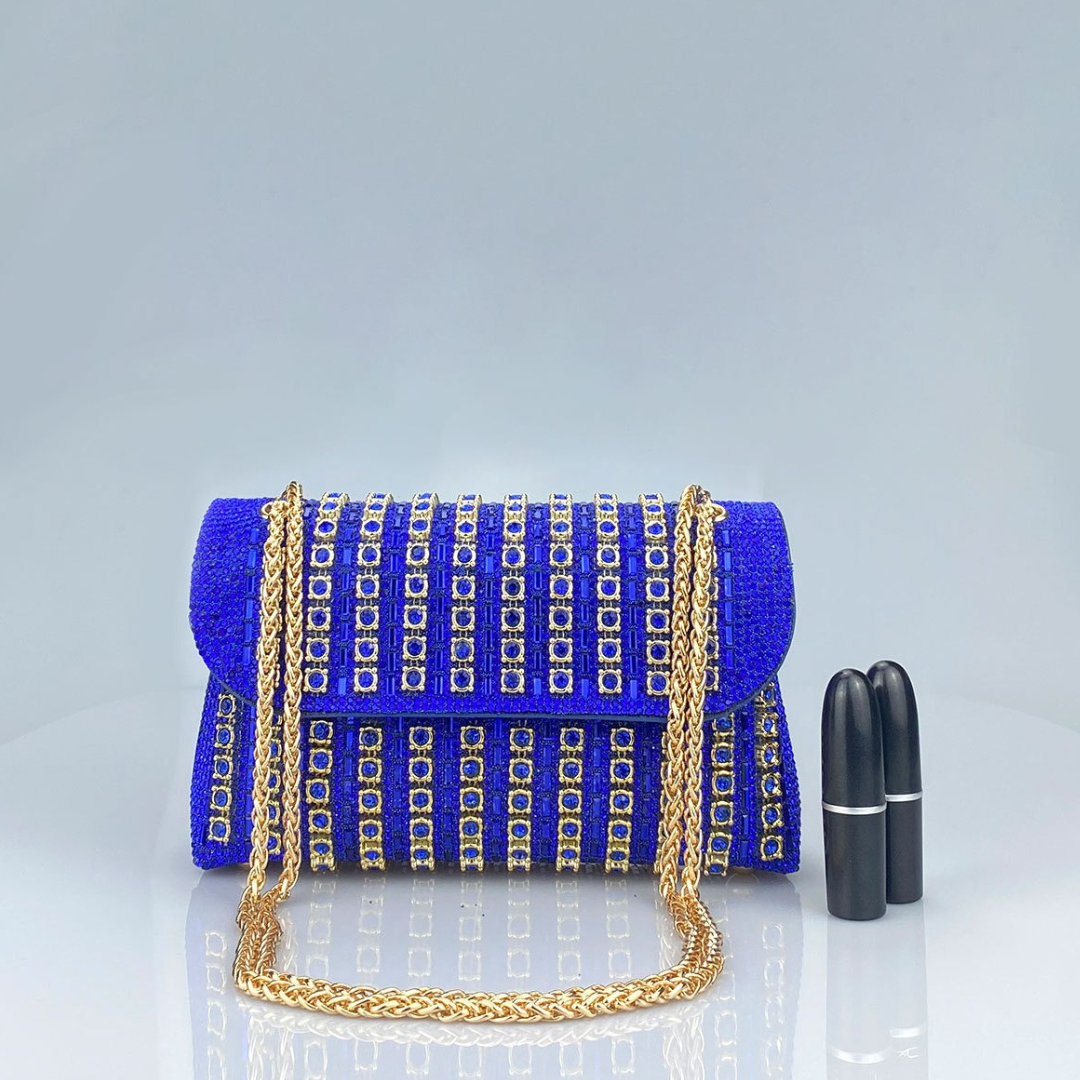 Hleziphi | Crystal Chain Diamond Shoulder Bag