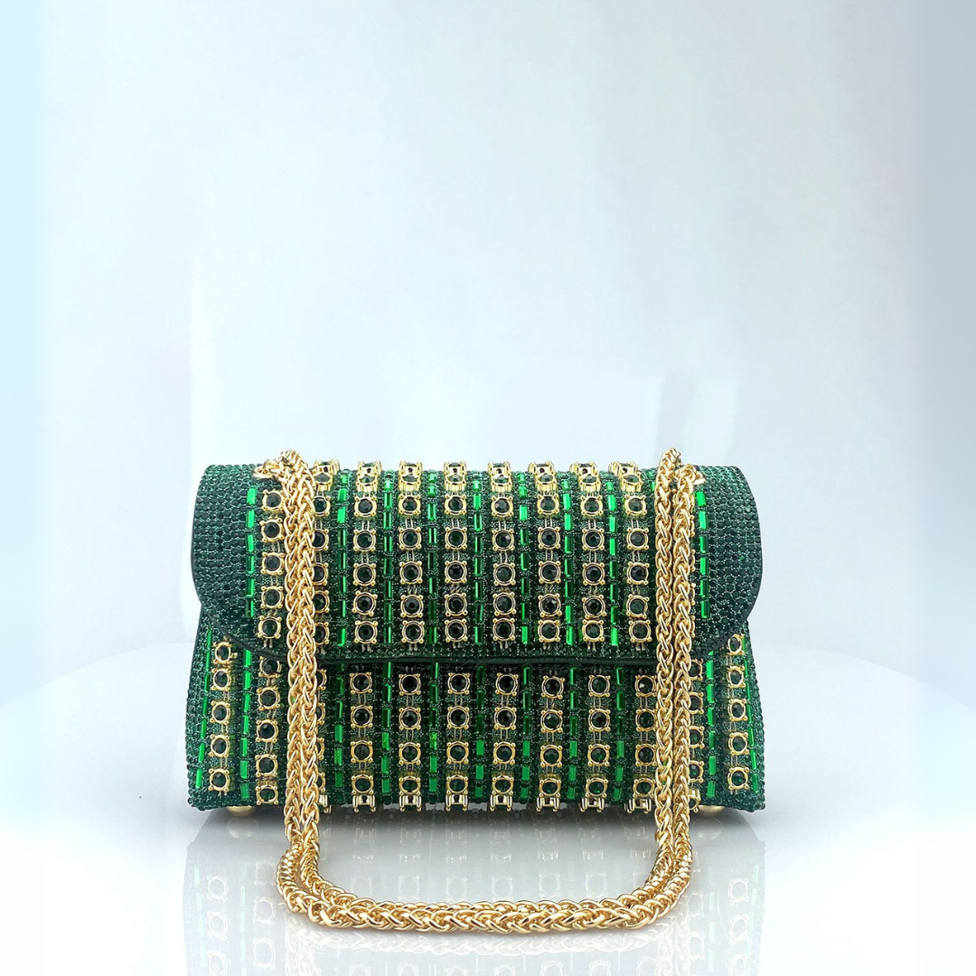 Hleziphi | Crystal Chain Diamond Shoulder Bag