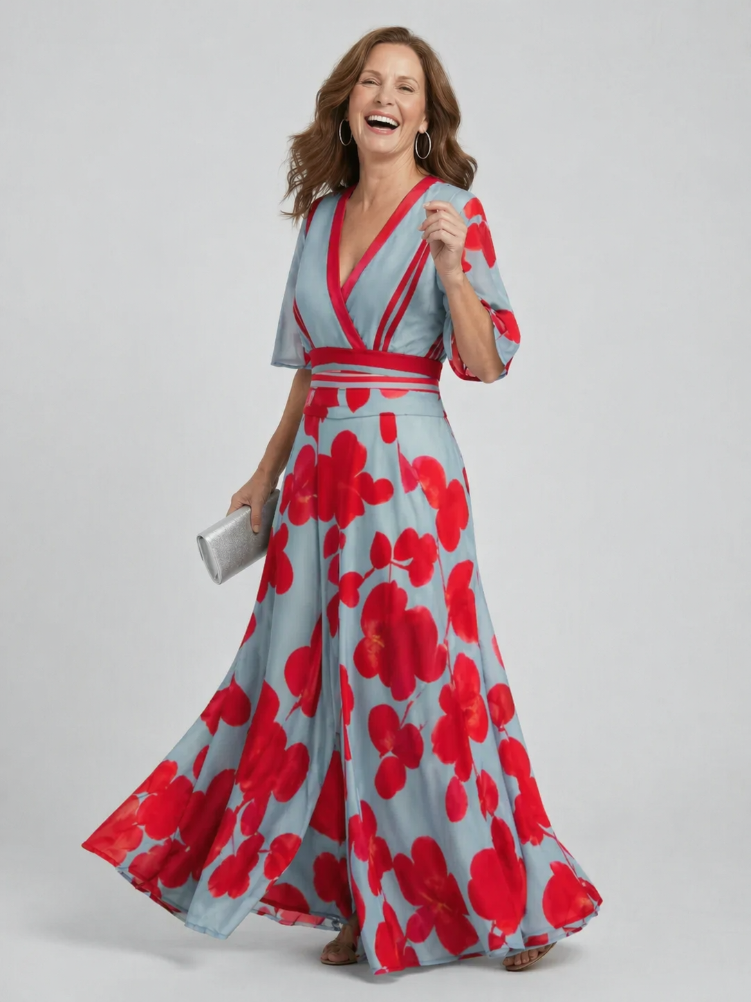 Seraphina | Floral Halter Maxi Dress