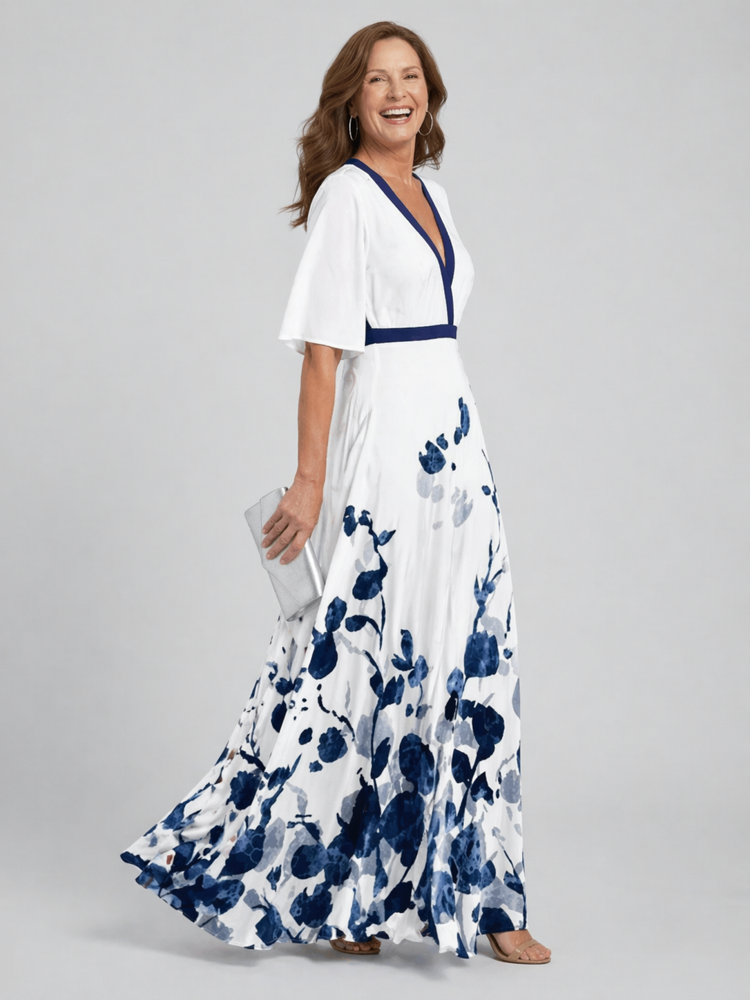 Seraphina | Floral Halter Maxi Dress