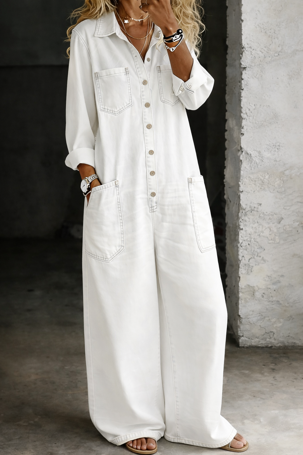 Margot | Soft Denim Jumpsuit