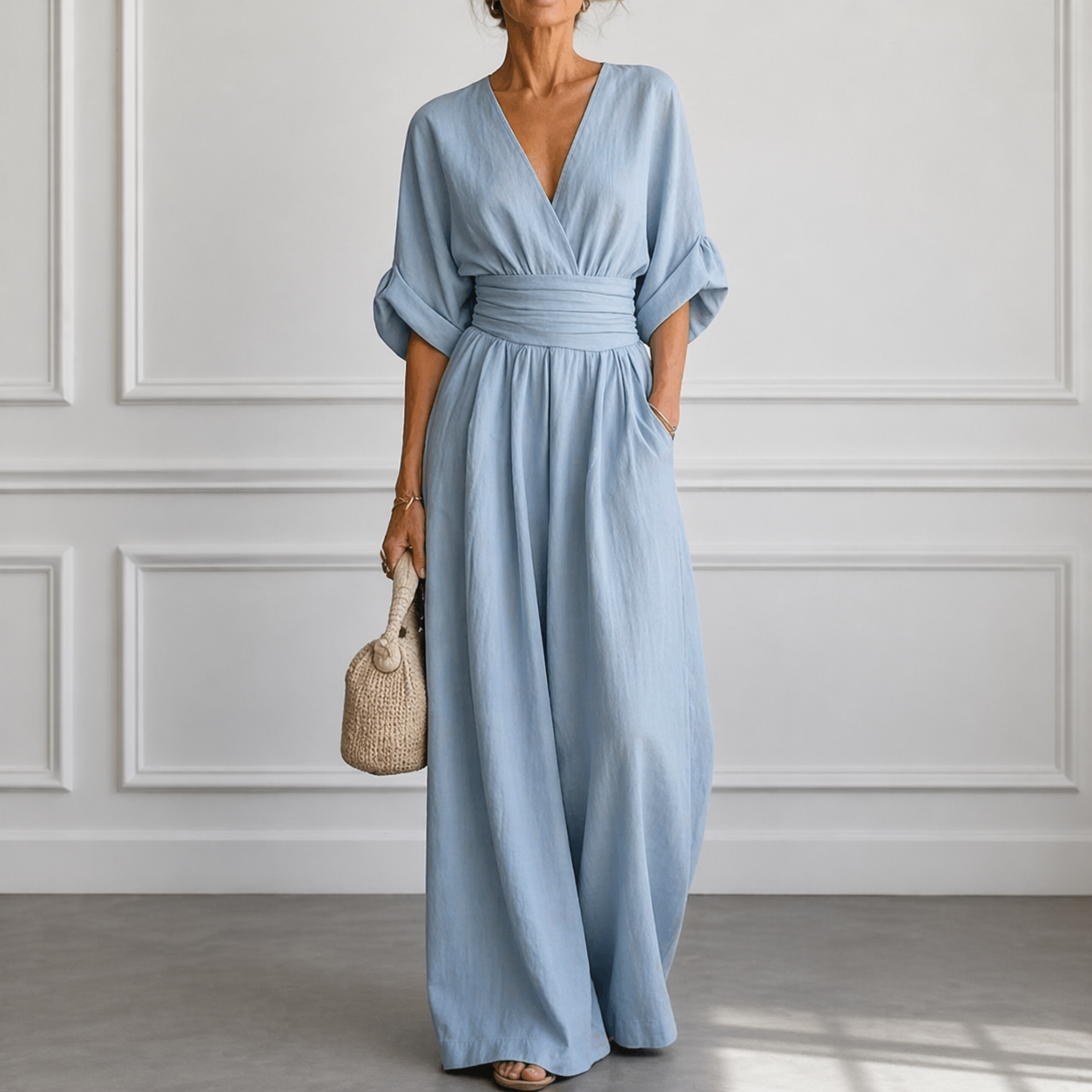 Tebogo | Elegant Cinched-Waist Jumpsuit