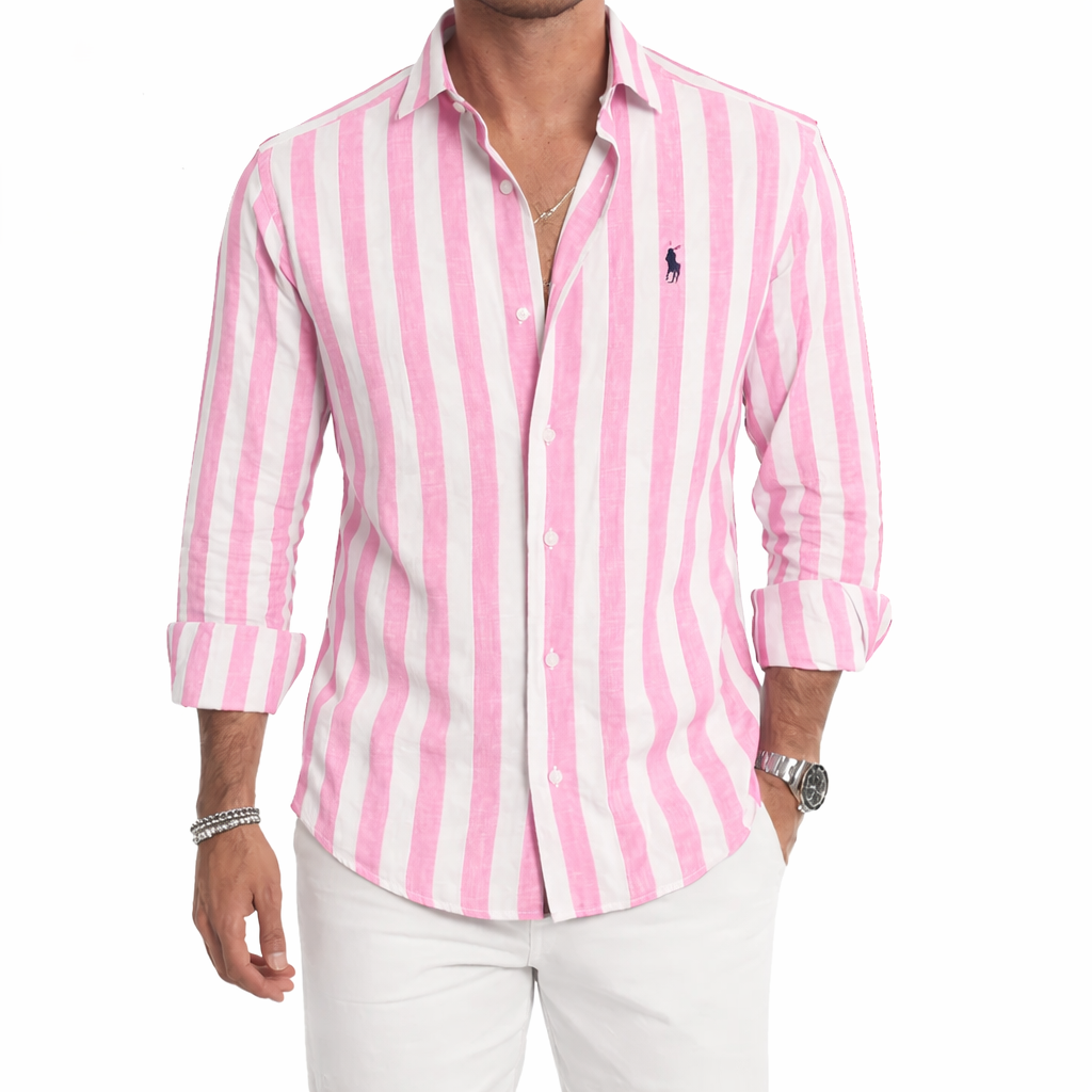 Ahaz | Striped Casual Shirt, Nine Colors