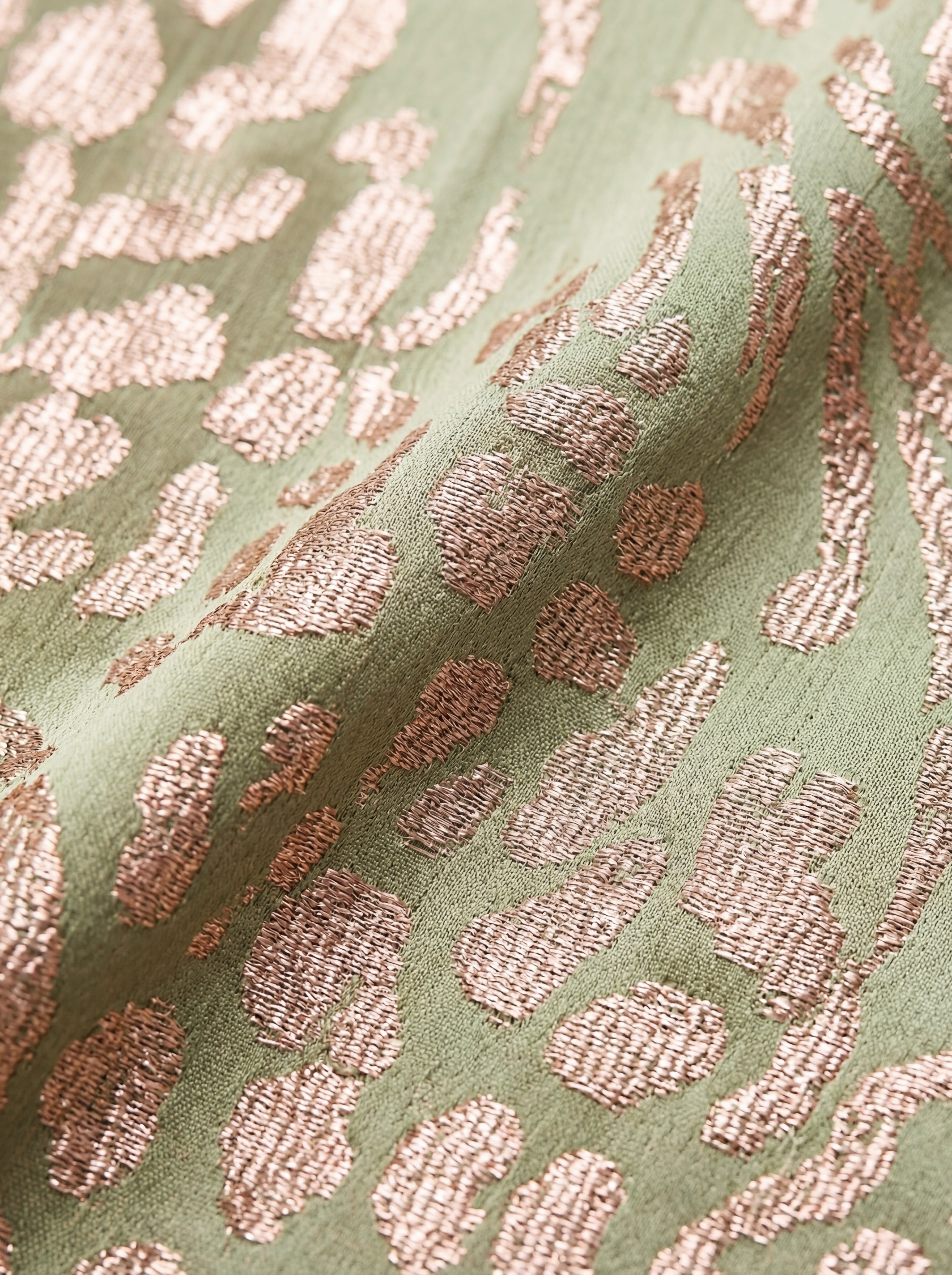 Camille | Copper Twist-Waist Midi Dress