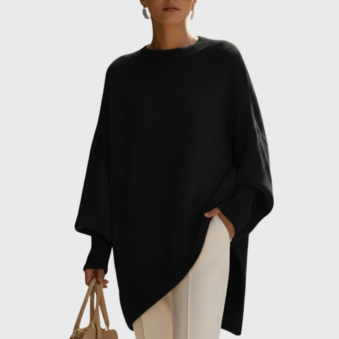 Anelize | Oversized Poncho Knit Sweater
