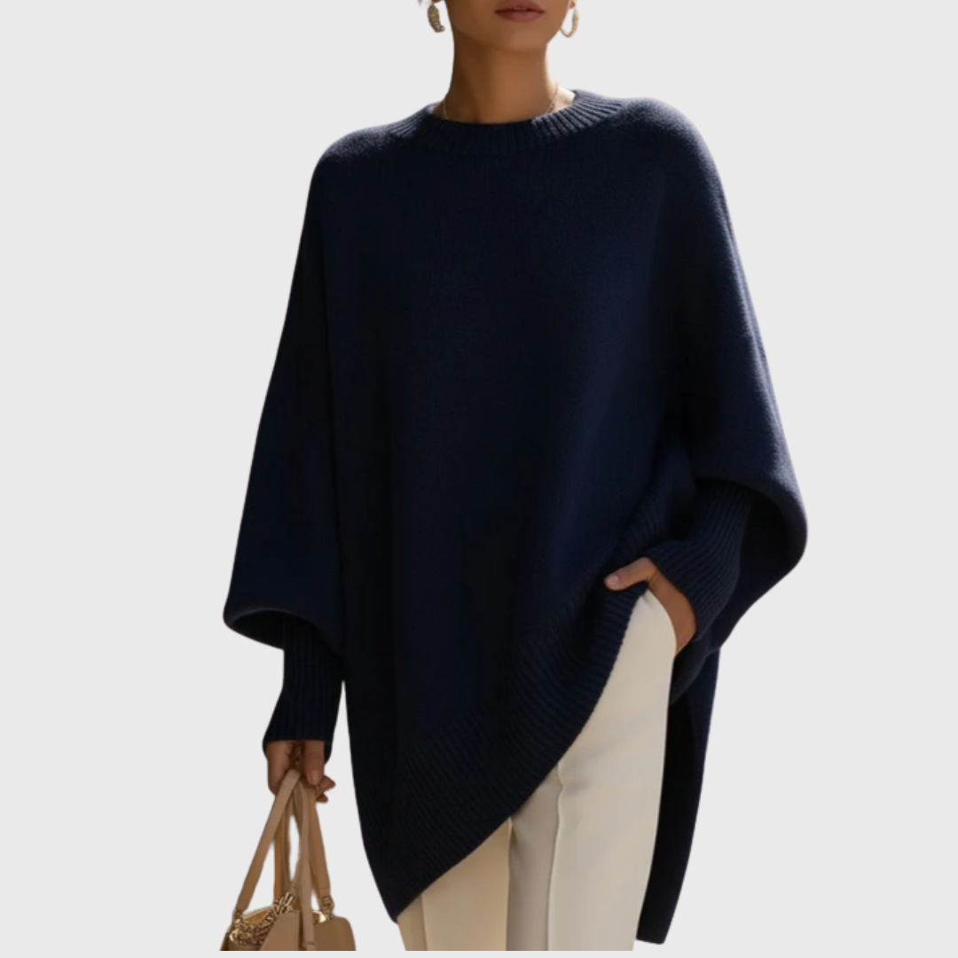 Anelize | Oversized Poncho Knit Sweater
